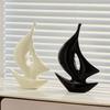 Home Ceramic Sailing Ornaments Luxury Living Room Wine Cabinet TV Cabinet Office Decoration Ceramic Crafts Housewarming Gift