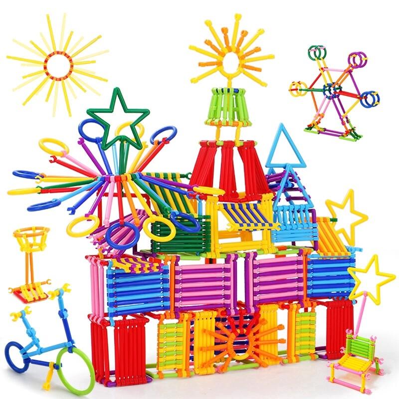 500PCS Smart Stick Building Blocks Kids Assembled DIY Construction Toys Game Baby Educational Toy for Children Gift