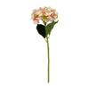 Artificial Flower Vintage Realistic Long Stem Green Large Leaves Hydrangea Fake Plant