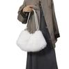 Women's Autumn & Winter Fashion Handbag: Versatile Korean-Style, Large Capacity, Furry Shoulder Tote