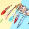 High Temperature Resistant Stainless Steel Food Clips Durable AntiScalding BBQ Tongs For Outdoor Barbecue Grilling Cooking