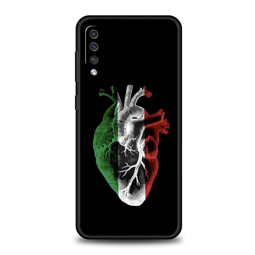 ITALY Flag Phone Case For Samsung A54 A52 A24 A14 A50 A72 A70 A10 A30 A40 A20S A20E A02S A12 A22 A34 A42 A32 5G A04s Cover