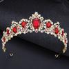 Baroque Big Water drop Tiara For Women Wedding Crown Birthday Party Elegant Crown Bridal Hair Jewelry Accessories