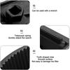 New Adjustable Two-Jaws Oil Filter Wrench 60-80mm Steel Fuel Cast Two-Claw Filter Wrenches Remover Disassembly Tools