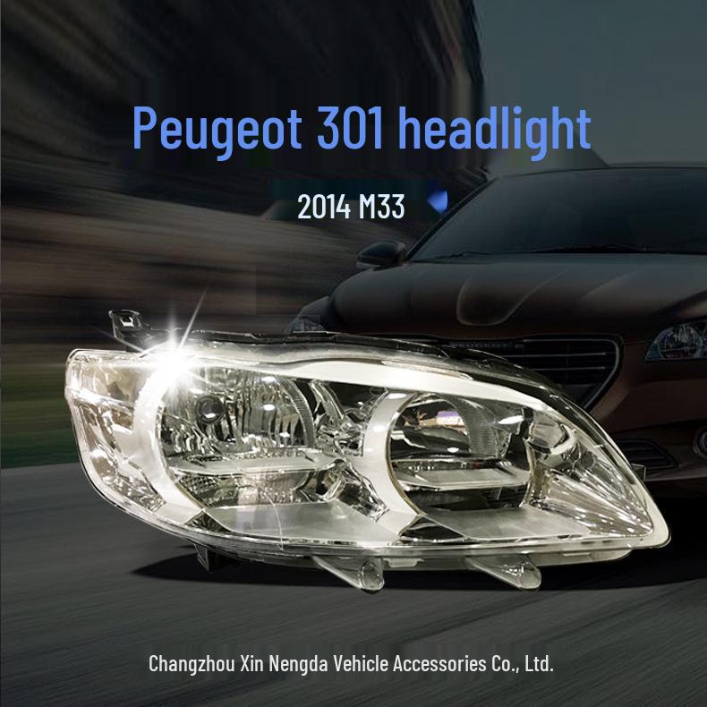 Compatible Headlight for 2014 Peugeot 301 - M33 High & Low Beam