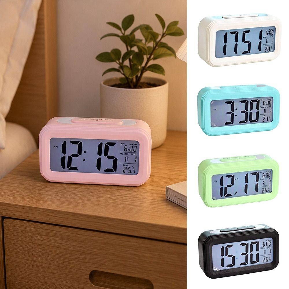 Adjustable Luminous Mode LED Alarm Clock Multifunctional Desktop Alarm Clock Home Decor