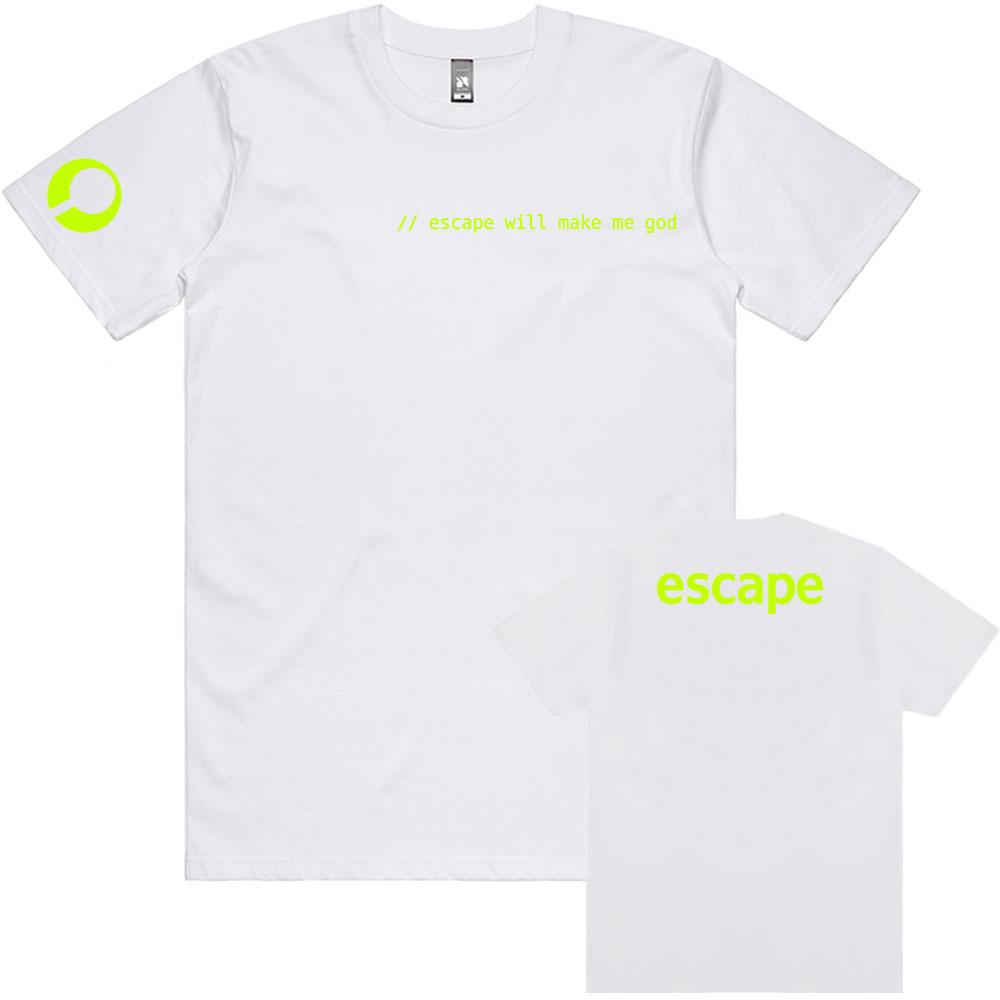 

Escape Will Make Me God Дизайн Футболки Игровой Марафон Графический Принт Футболка Унисекс Уличная Одежда Короткий Рукав Свободная Мужская/Женская Футболка XS белый