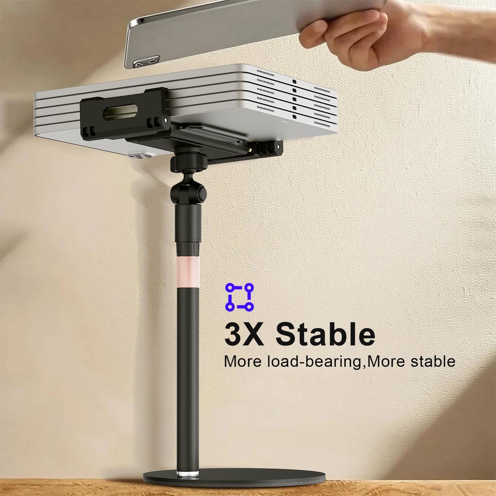 Desktop Tablet Stand Phone Holder for 4-14 Inch Devices Adjustable Tabletop Mount for Video Calls Reading Streaming Office Use