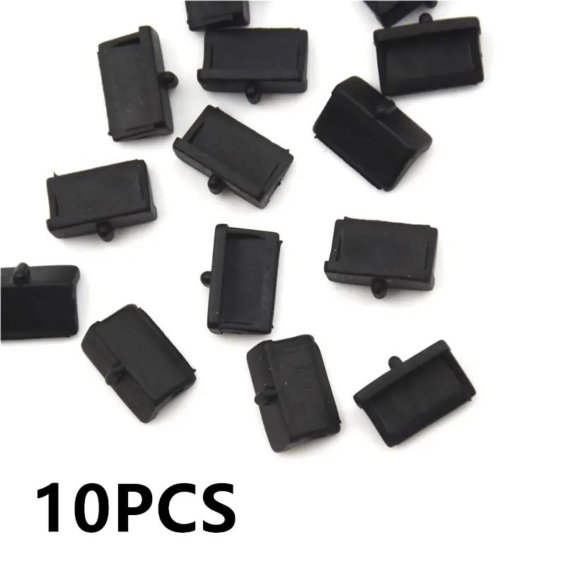 

10 шт. Прочные черные заглушки для USB-портов ПК, ноутбука, пылезащитные заглушки, защитники портов для зарядки USB