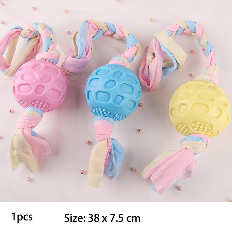 

Игрушки для домашних собак для маленьких собак жевательные TPR узловые игрушки устойчивые к укусам чистка коренных зубов принадлежности для дрессировки собак интерактивные аксессуары Red