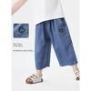 Right European Style Boys' Denim Capri Pants, Boys' Casual Pants, New Summer Collection, Children's Clothing, Summer Style, Thin Material