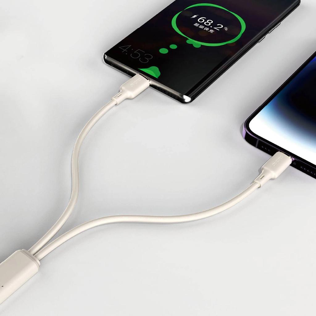 Kabel Dudao L7Scl Usb-C - Lightning 30W 1M - Beżowy