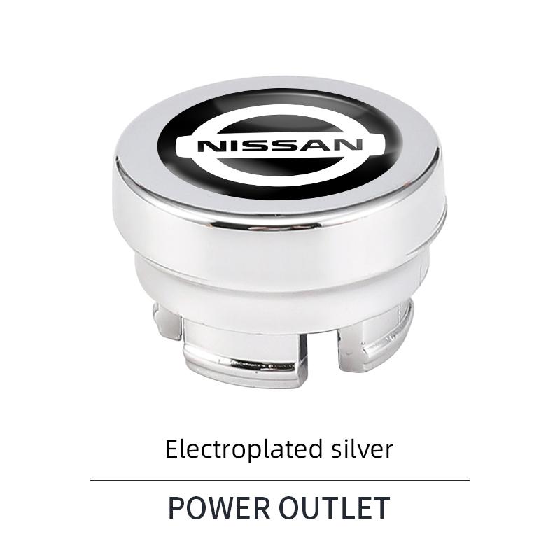 

Car Cigarette Lighter Cap DustProof Decorative Cover For Nissan Sylphy N7 Qashqai J11 Note J10 Teana Navara Juke GTR 350z Patrol срібний