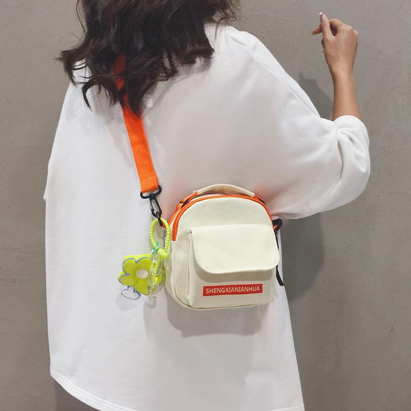 Canvas Small Bag Women Shoulder Bags Fashiable Casual Crossbody Bag for Women Purse and Handbags Mother Kids Bags for Girl Sac