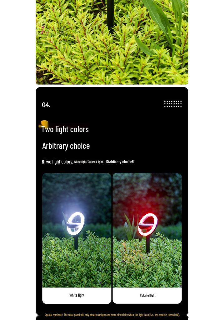 Waterproof Solar Garden Lights: Outdoor Courtyard, Lawn, Flower Bed Decoration with Ground Stake & Sensor