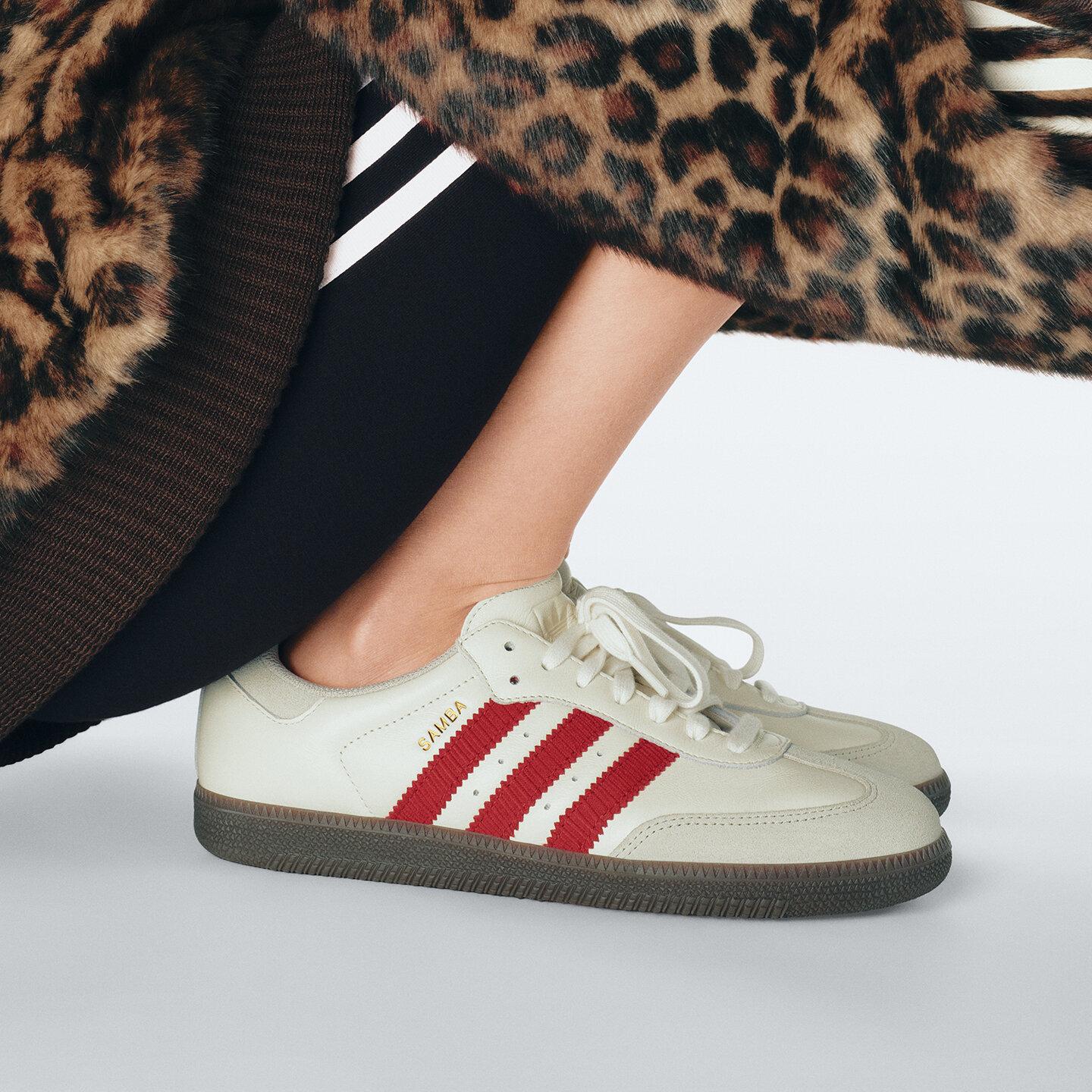 adidas Samba OG Кремовый с красным 36