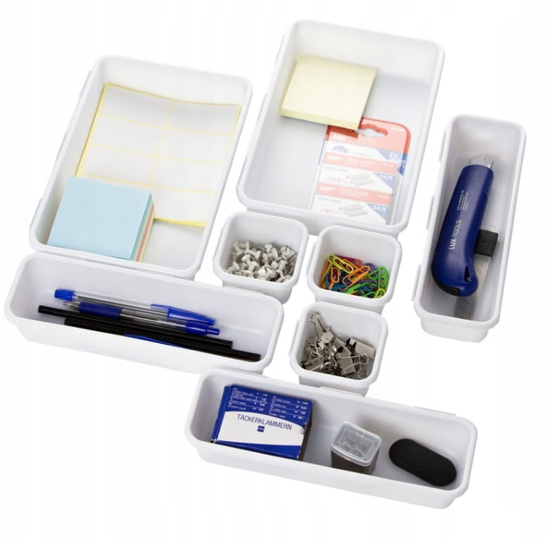 Drawer organizer set of 8 elements, modular insert