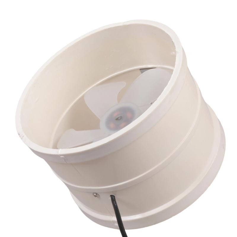 Quiet Operation PVC Pipe Blower 160mm 12V Low Noise 39dB with Easy Connectivity for Bathroom Kitchen Greenhouse Installation