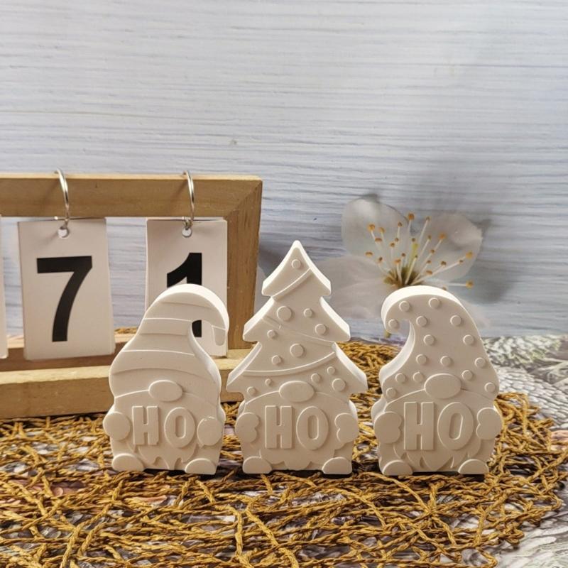 Flexible Sturdy Silicone Epoxy Resin Castes Mold Christmas Shaped Tray Dishes Molds for Craft and Home Decoration