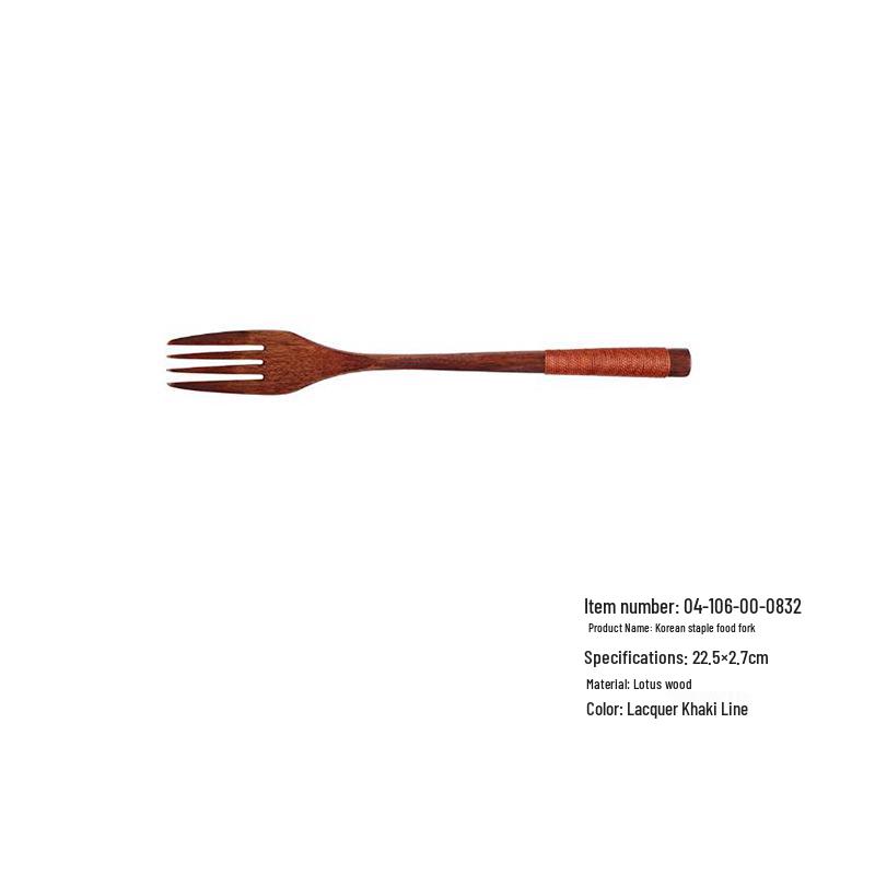 YFJY Drewniany Zestaw Sztućców: Grawerowalny widelec, łyżka, pałeczki z materiałowym woreczkiem - Idealne na wesela i do codziennego użytku