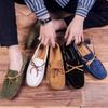 Luxury Men Loafers Soft Moccasins Summer Shoes Man High Quality Mens Shoes Casual Suede Genuine Leather Driving Flats
