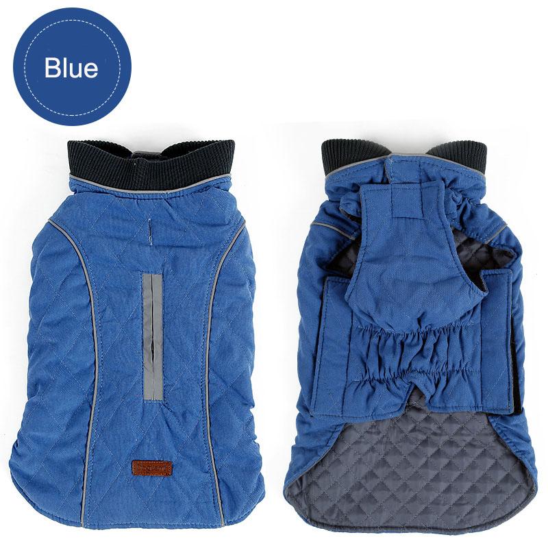 Winter Thickened Warm Dog Clothes Fitted Clothing Reflective Vest Pet Clothes Dog Jacket Dog Coats Pet Clothes Ropa Para Perros