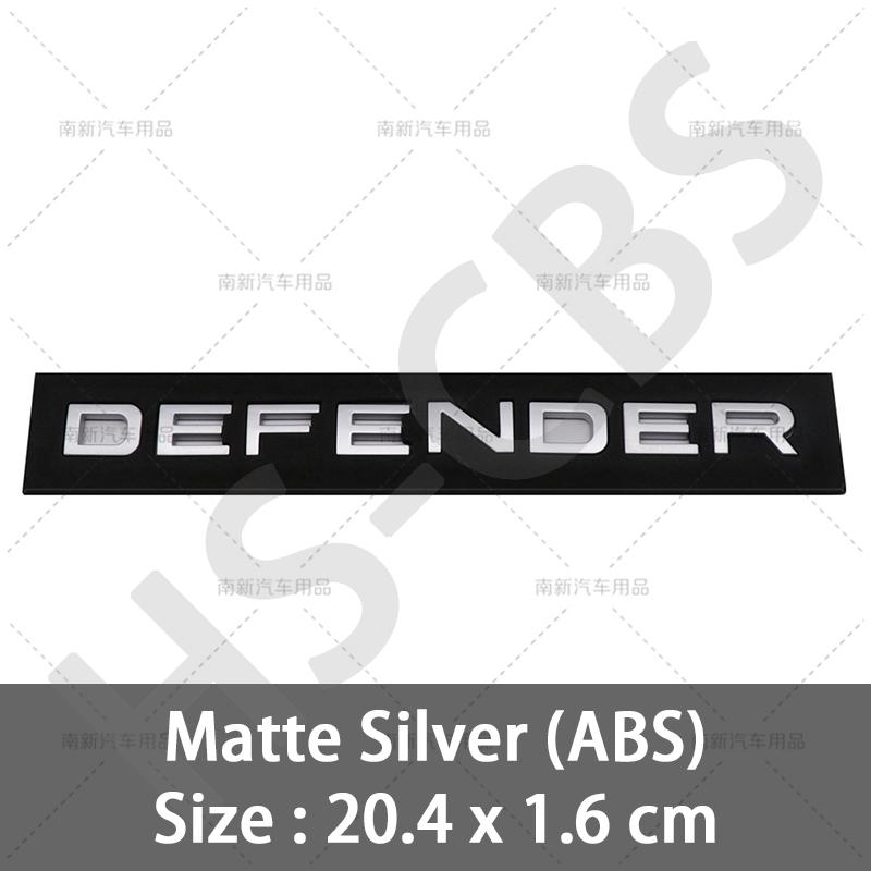 3D ABS DEFENDER Letter Rear Trunk Car Logo Badge Stickers Decals Auto Door Fender Emblem Tailgate Stickers Styling Accessories