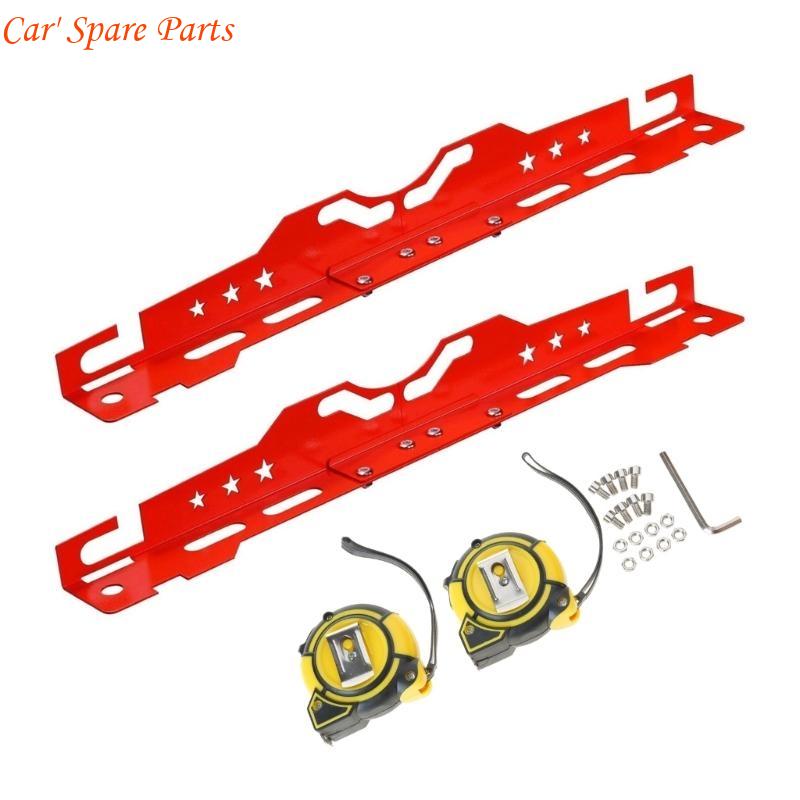 

Y4UA Heavy Duty Wheel Alignment Tool Plates with Safety Measuring Slot Garage Alignment Equipment for Accurate Measurement красный