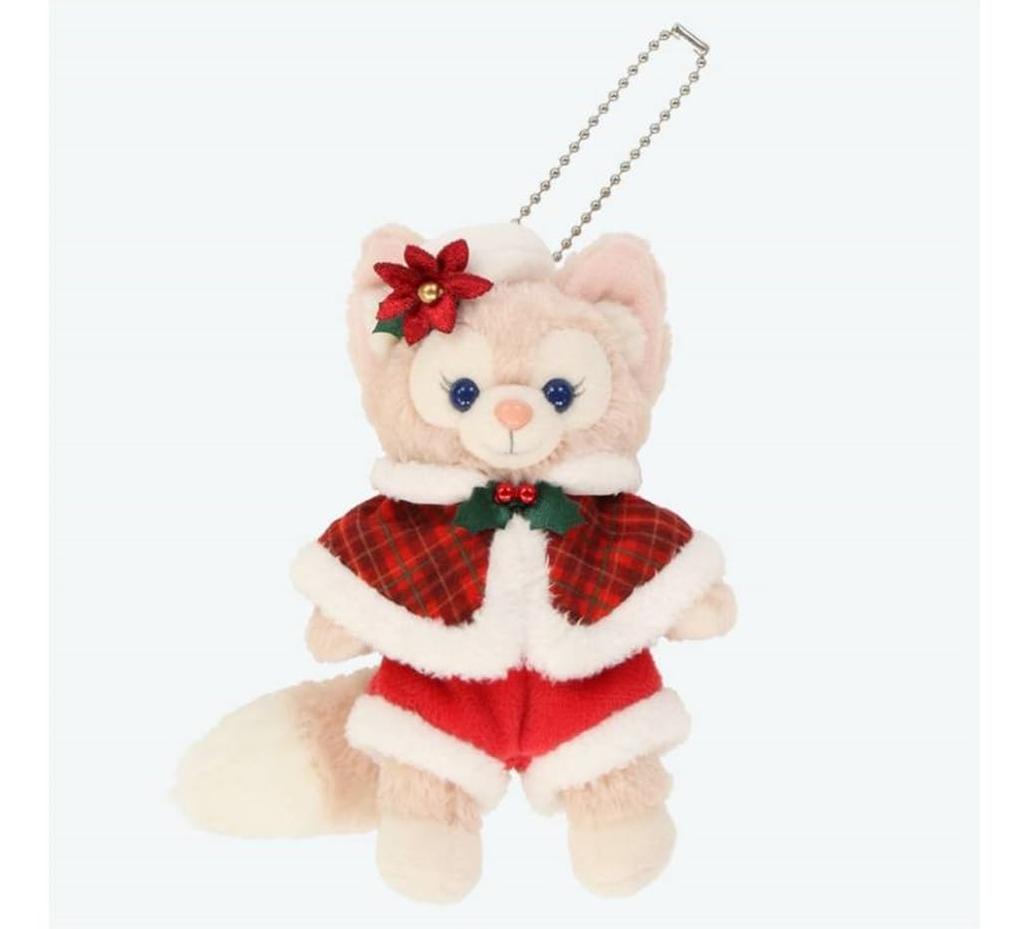 Lina Bell Plush Badge DisneySea 2024 Christmas Duffy Friends Dancing Snowflakes Lina Bell [Tokyo Exclusive] &