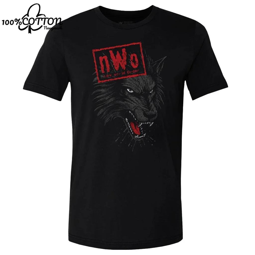LE Wrestler Black nWo Retro Graphic T-shirt for Men Women Unisex Men's  T Shirt Casual Cotton Short-sleeve Tops Tees Clothing