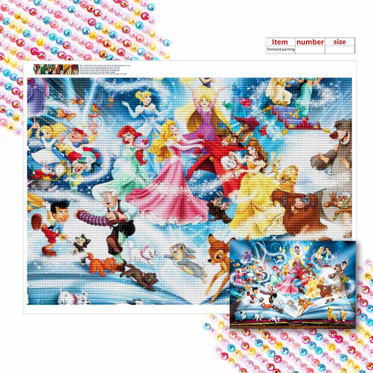 

Полная круглая алмазная живопись Мир в книгах Искусство Стразы Картина Мозаика DIY 5D Вышивка крестом Домашнее украшение Round 30x40cm