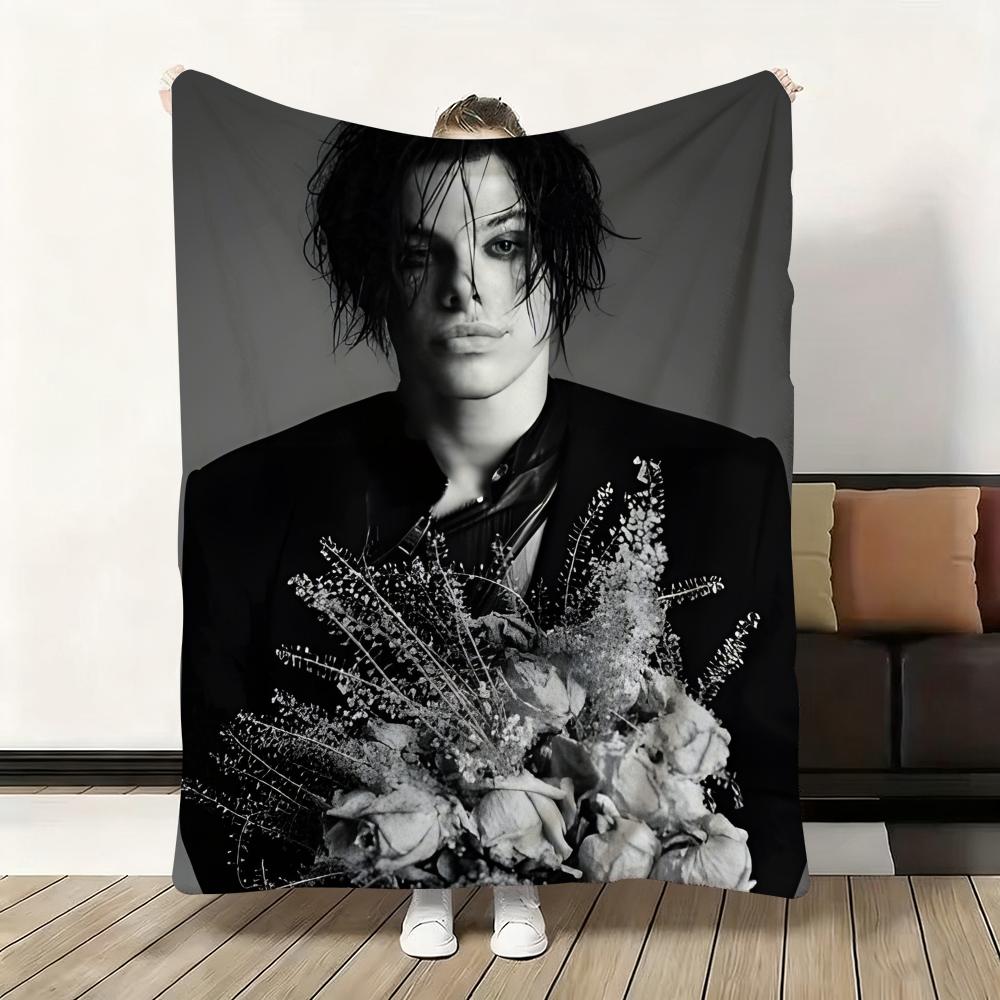 HOT Singer Y-Yungblud Throw Flannel Fluffy Soft Blanket Warm Skin-Friendly Throw For Sofa Bed Office Nap Winter