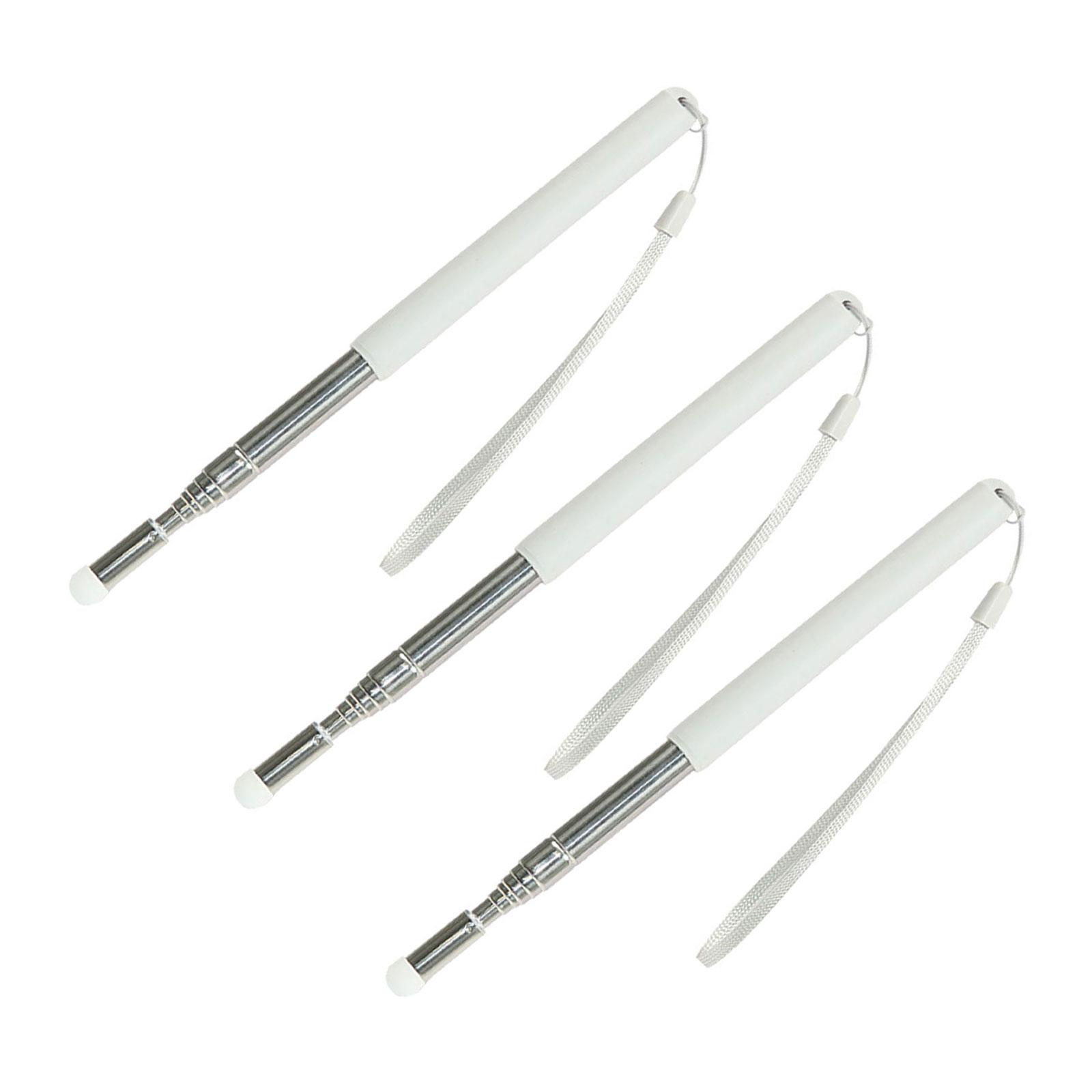 Pointeurs Télescopiques Pour Enseignant - Lot De 2, Longueur 20-99 Cm, Acier Inoxydable, Pointe Feutre Douce