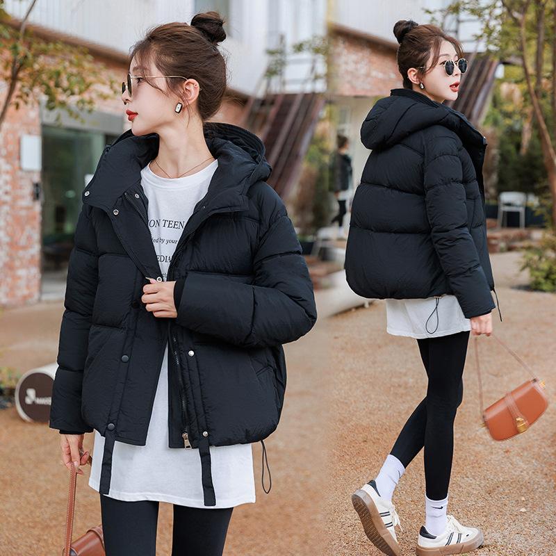2025 short winter new padded jacket women's thickened down padded jacket women's Korean version of loose bread jacket padded jacket women