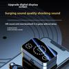 Mirror Digital Display Wireless Bluetooth Headphones In-ear Long Endurance Sports Headphones with Handle