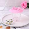 Reusable Drinkware Parts Anti-Dust Tea Coffee Cup Cover Sealed Silicone Bowknot Lace Cup Lid