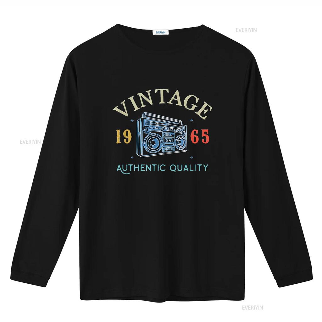 Womens 58 Years Old 1965 Vintage 58Th Birthday Idea T Shirt Black 2XL vintage Washed Casual homme graphic streetwear