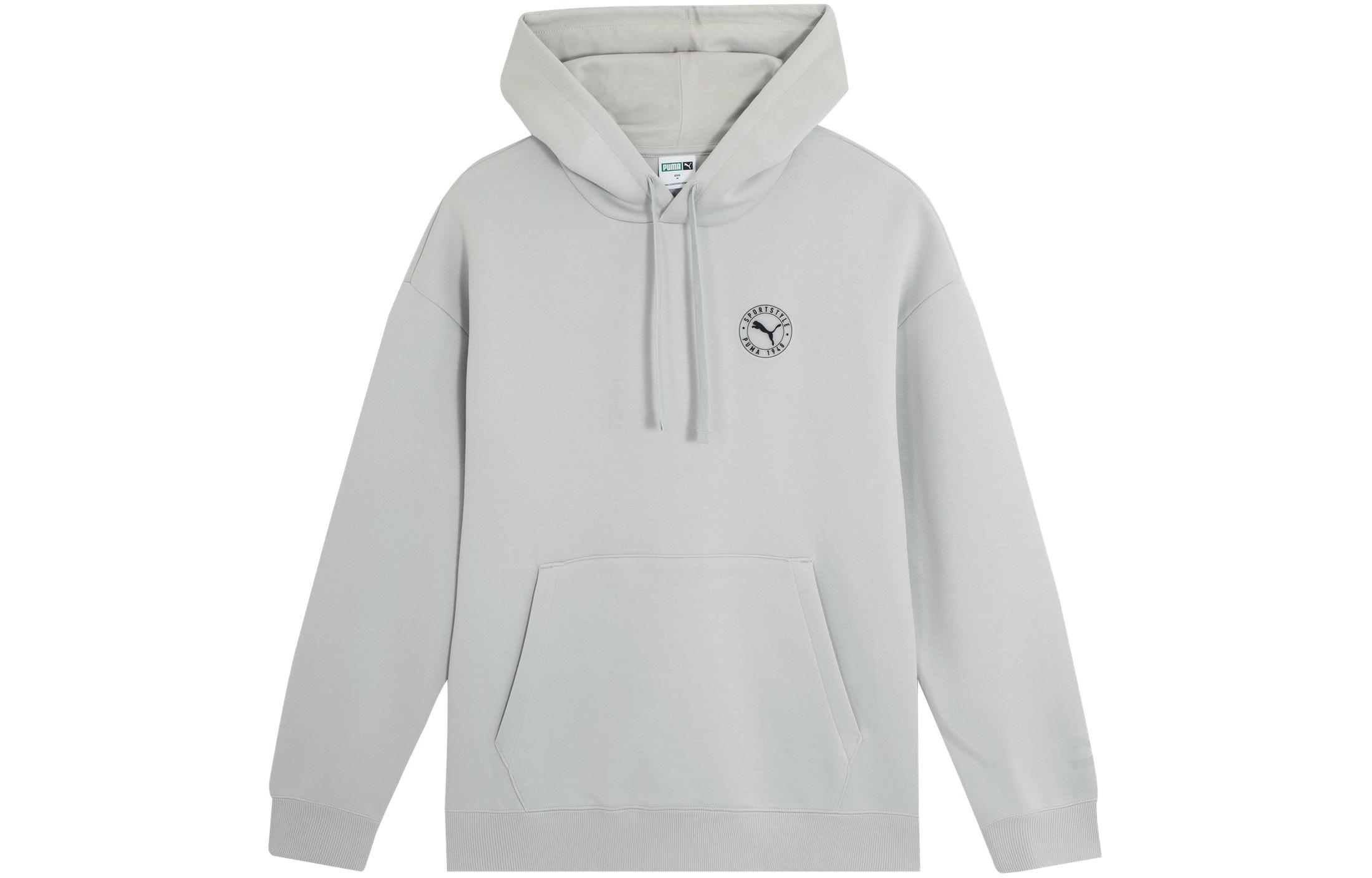 PUMA CLASSICS HOODIE Sweatshirt Unisex Light Gray 627879-09 XS