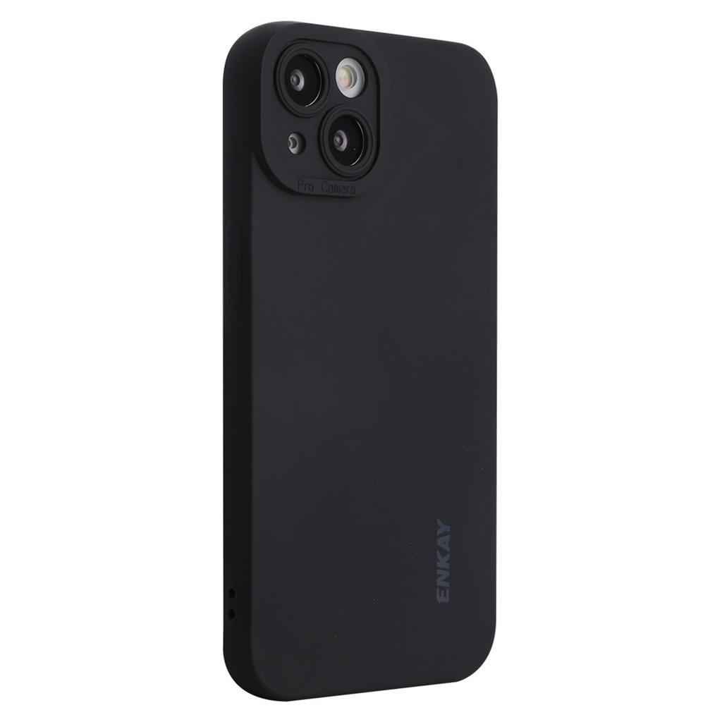 ENKAY HAT PRINCE For iPhone 15 Plus Case Precise Cutout Bump Proof Liquid Silicone Phone Cover