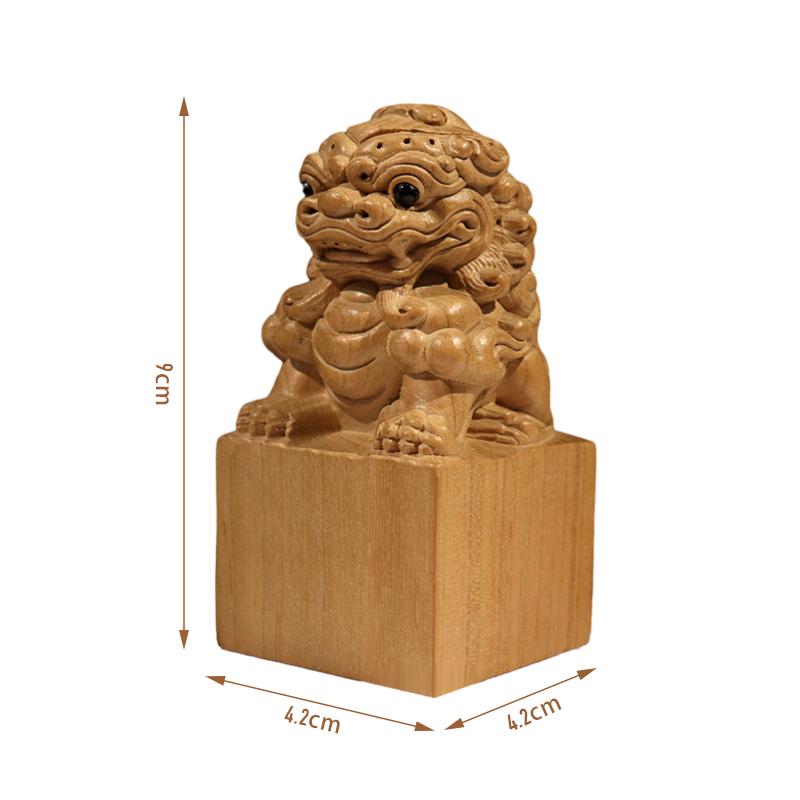 

Деревянная резьба Декор Орнаменты Фигурки китайского льва-короля Статуя льва Декор стола Искусство и ремесла Ручная работа Дом Счастливый талисман