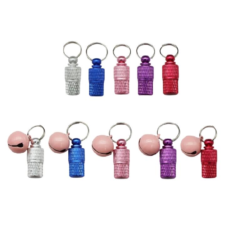 10pcs Plated Dog Label Holder Pet Safety Label Storage Box For Personalizable Contact Info Address Collar Pendant