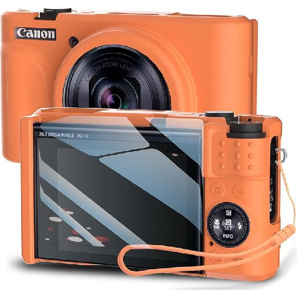 Silicone Case for PowerShot SX740/ SX730 Digital Camera with with Removable Lens Cover and Screen Protector and a Lanyard for PowerShot SX740/ SX730