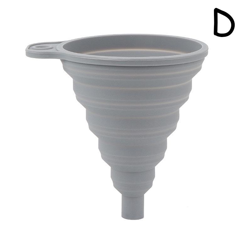 Food Grade Silicone Funnel Mini Silicone Folding Funnel Practical Kitchen Liquid Dispensing Mini Funnel Portable Kitchen Tools