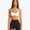 CSB Same Style Summer New Beauty Back Sports Underwear Sexy Halter Top Shorts Fitness Suit Women