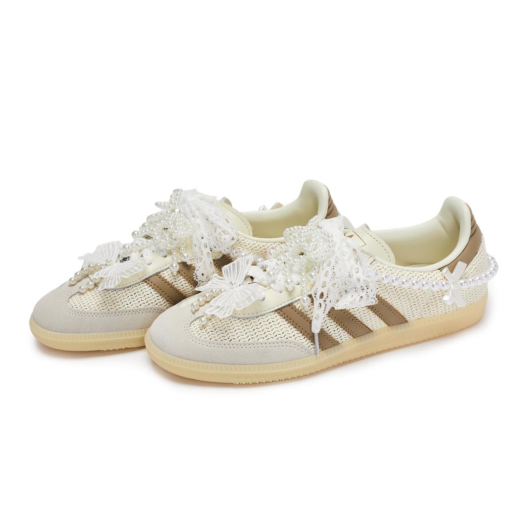 adidas Originale SAMBA OG Bundeswehr Sneaker Unisex Niedrig geschnitten Beige/Weiß/Braun JI3185(Team80-S-BOX)