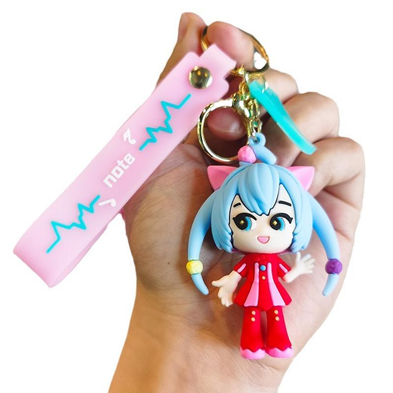 2nd Generation Miku Keychain Cartoon and Cute Ins Gift Car Bag Schoolbag Girls Doll Machine Companion Gift Personalized Gift Y2k