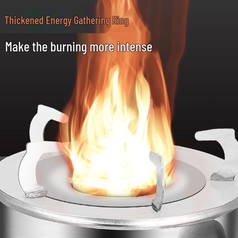 Portable Stainless Steel Smokeless Wood Gasifier Stove for Outdoor, Camping, and Household Heating