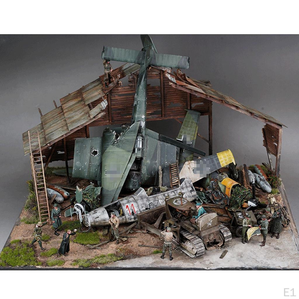 1:35 Scale DIY Dioramas Building Model Ruins Corner Scene Layout