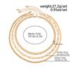 Hip Hop Metal Wind Chain Necklace Simple Personality Cuban Multi-layered Clavicle Chain Necklace Set Niche Design