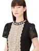 2023AW Bejeweled Collar Lace Dress for Size Black [Grace Continental] Women, 27,